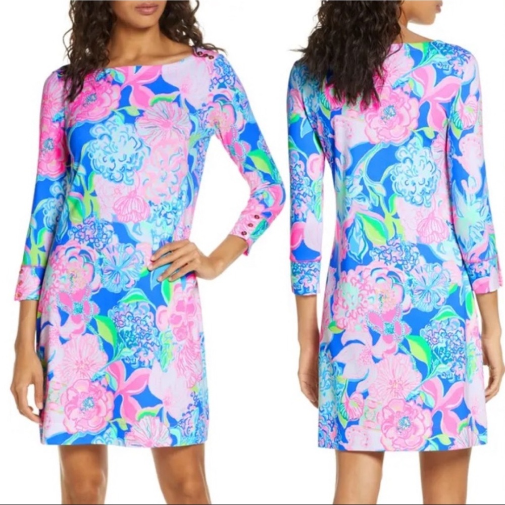 Lilly Pulitzer UPF 50 Sophie Dress Peony For Your Thoughts Size XS